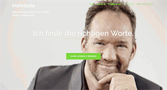 Desktop Screenshot of mehrtexte.de